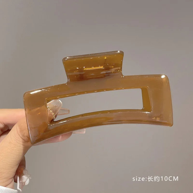 2022 New Hair Claw Clip for Women Girl Large Transparent Hair Claw Headwear Barrette Lady Hair Styling Tool Hair Accessories