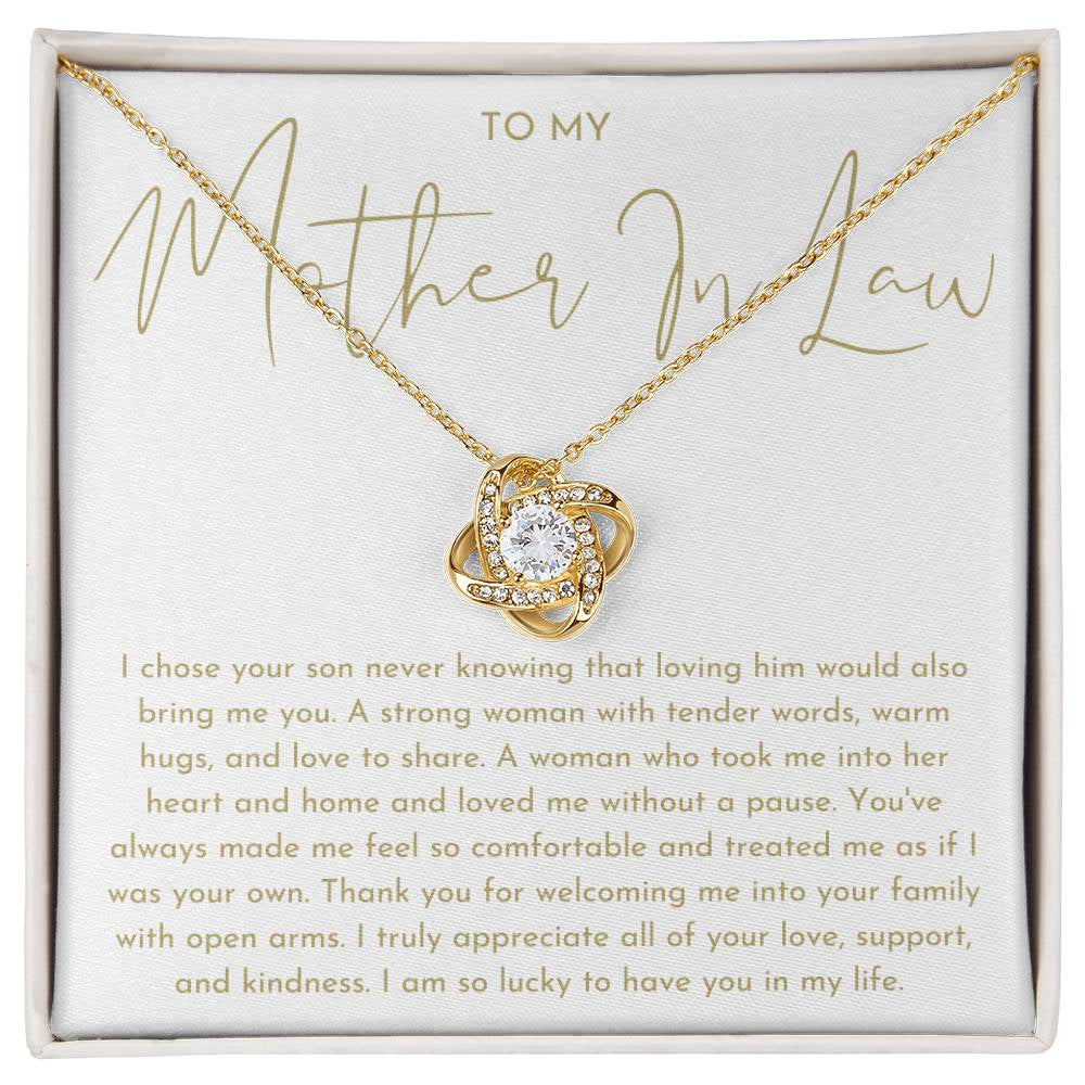 Mother in Law Gift - Love Knot Necklace
