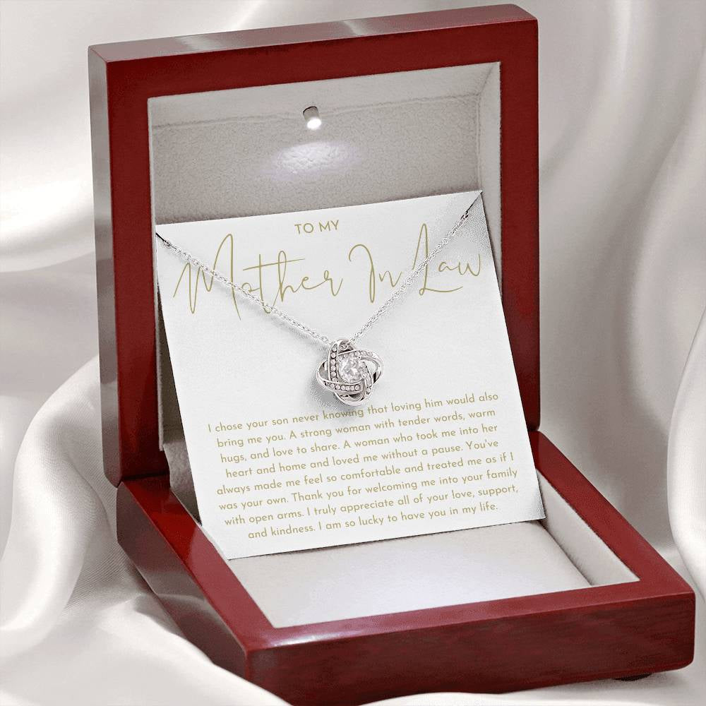Mother in Law Gift - Love Knot Necklace