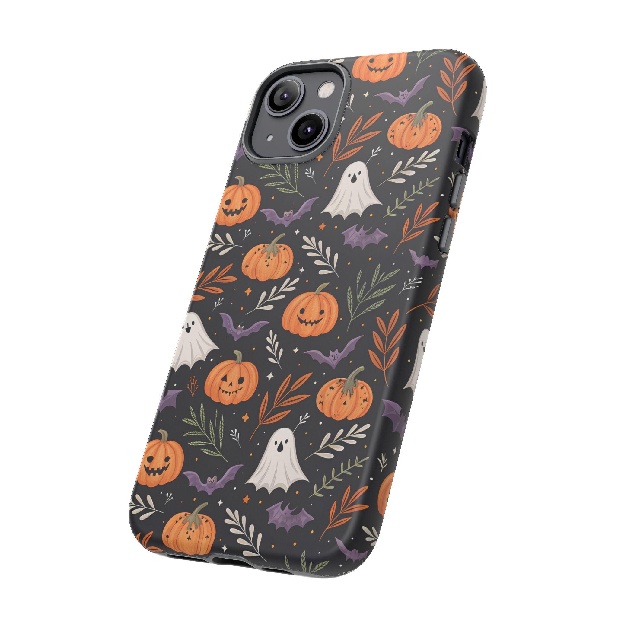 Halloween Phone Case, Tough Cases, Spooky Halloween Decor, Cute Ghost Pumpkin Case, Fall Phone Accessories, Unique Gift for Halloween Lovers