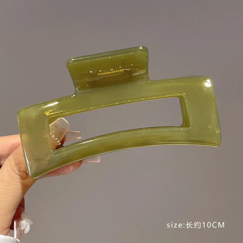 2022 New Hair Claw Clip for Women Girl Large Transparent Hair Claw Headwear Barrette Lady Hair Styling Tool Hair Accessories
