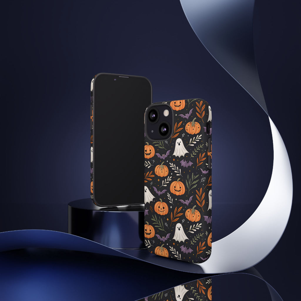 Halloween Phone Case, Tough Cases, Spooky Halloween Decor, Cute Ghost Pumpkin Case, Fall Phone Accessories, Unique Gift for Halloween Lovers