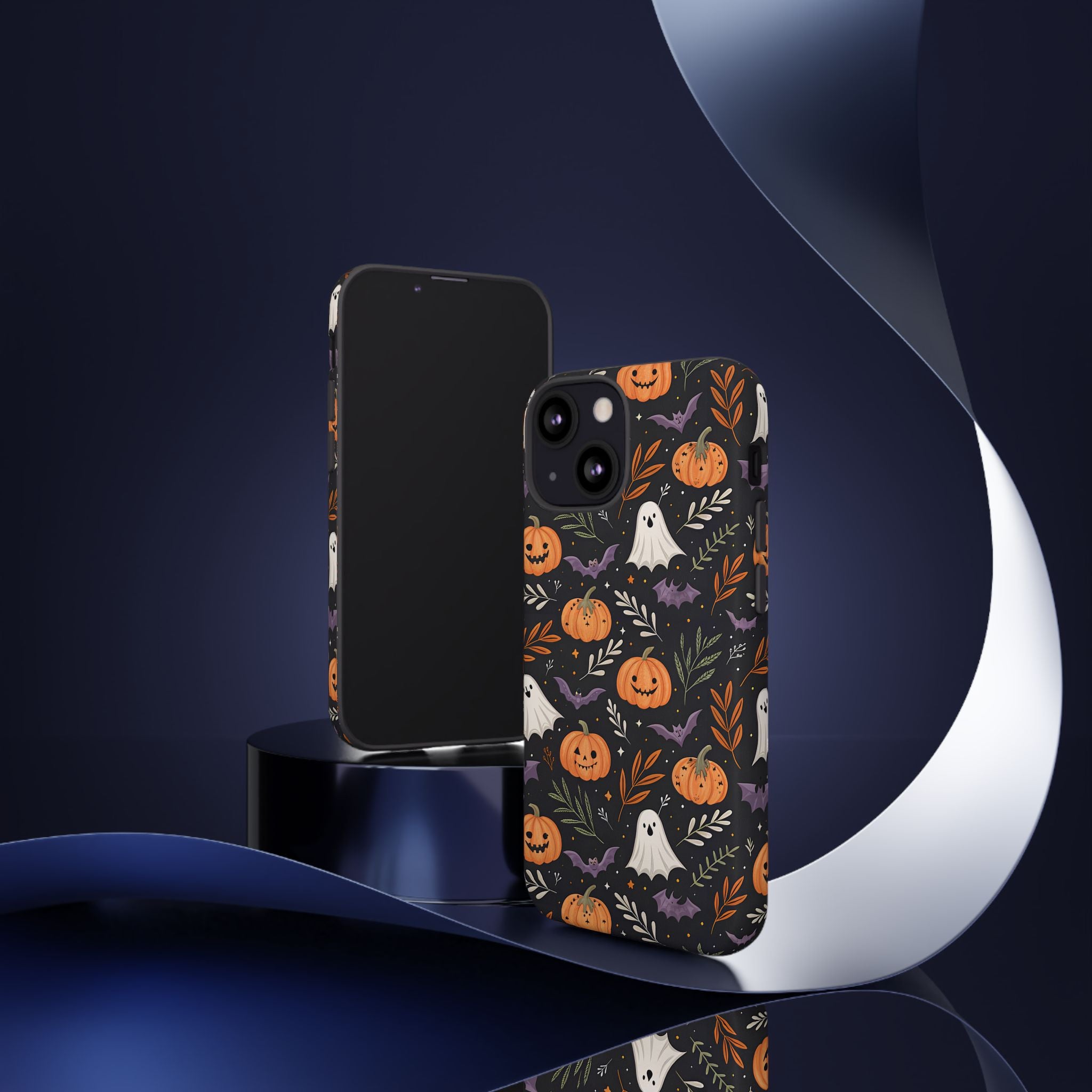 Halloween Phone Case, Tough Cases, Spooky Halloween Decor, Cute Ghost Pumpkin Case, Fall Phone Accessories, Unique Gift for Halloween Lovers