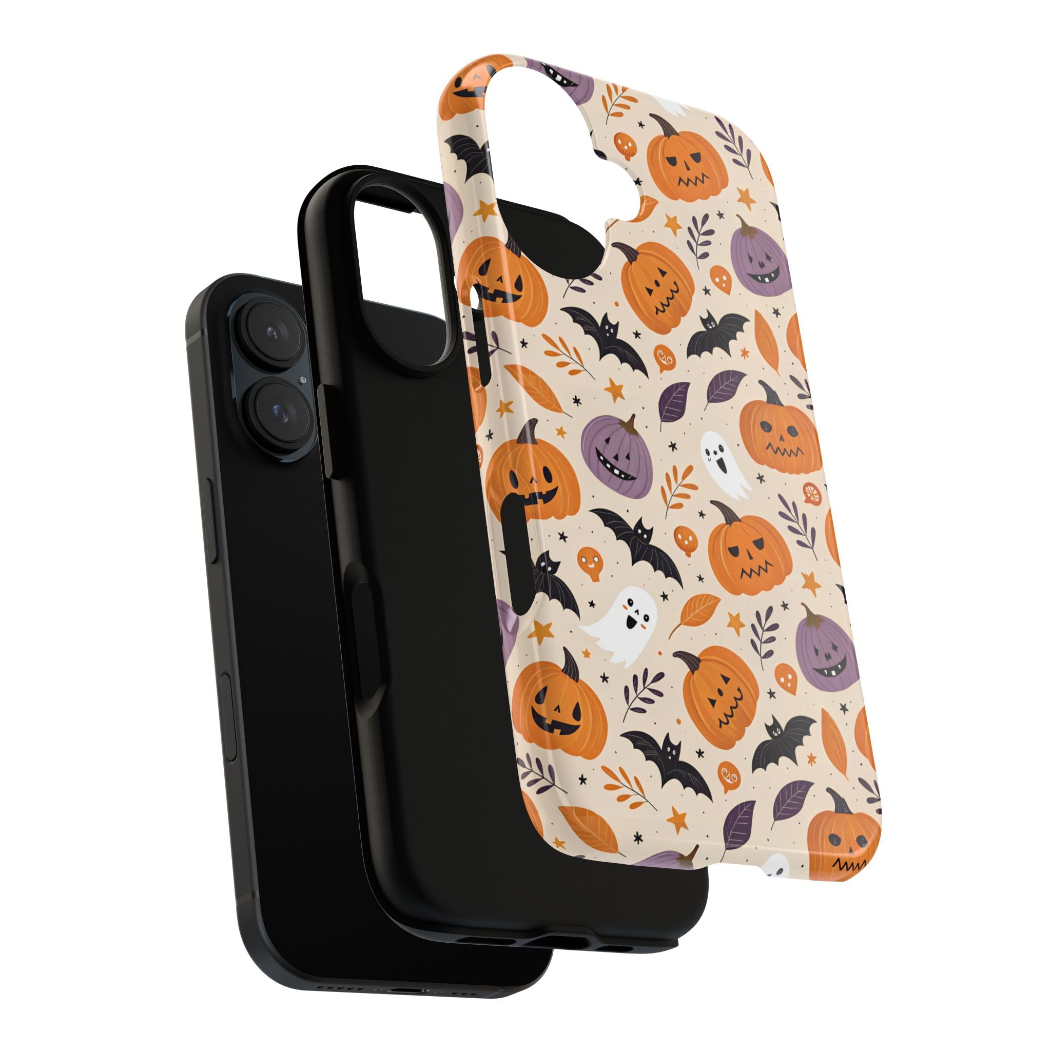Halloween Phone Case, Spooky Pumpkin Phone Cover, Cute Bat Mobile Accessory, Fall Tech Gift, Autumn Decor Case