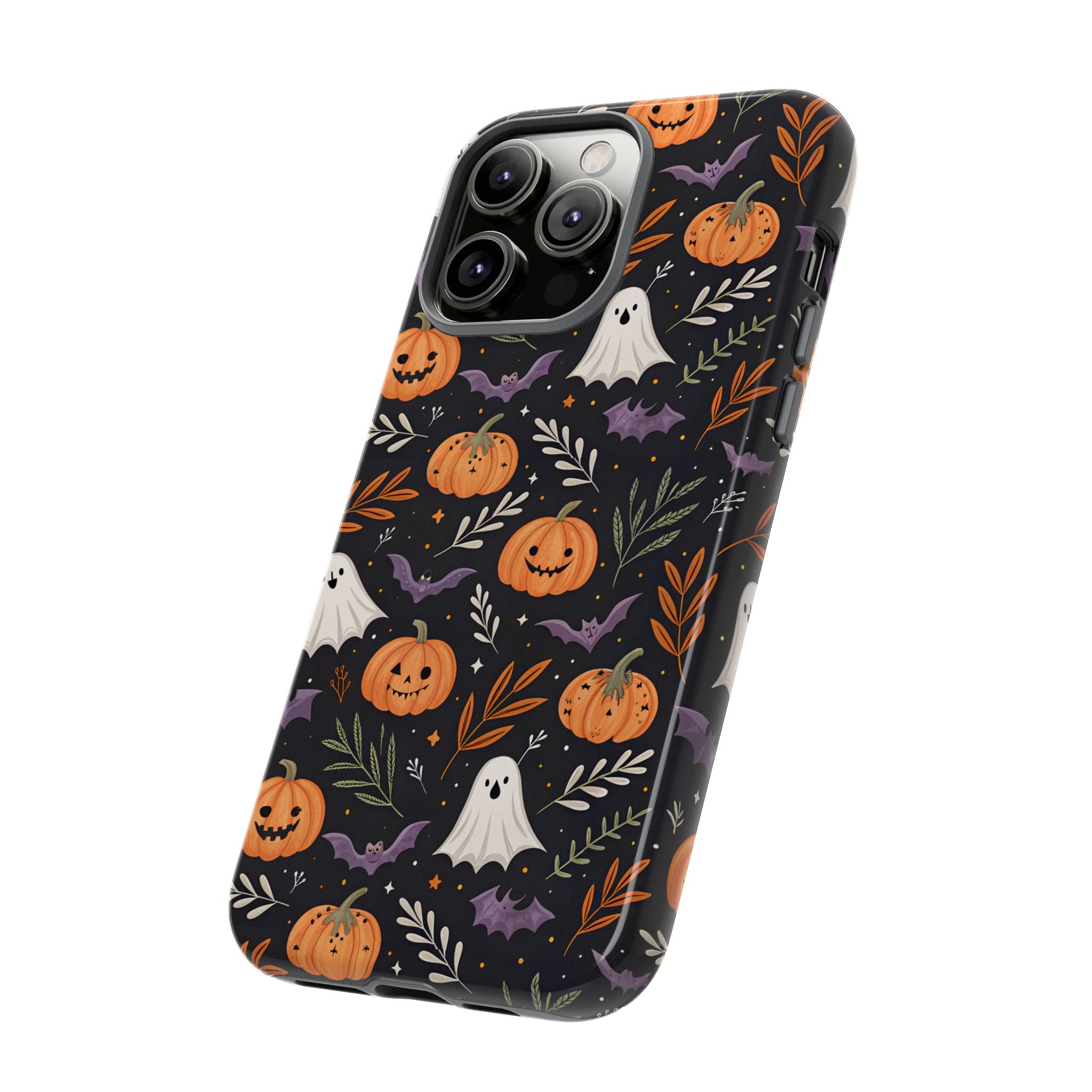 Halloween Phone Case, Tough Cases, Spooky Halloween Decor, Cute Ghost Pumpkin Case, Fall Phone Accessories, Unique Gift for Halloween Lovers