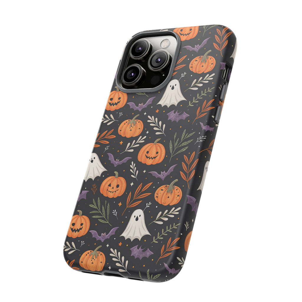 Halloween Phone Case, Tough Cases, Spooky Halloween Decor, Cute Ghost Pumpkin Case, Fall Phone Accessories, Unique Gift for Halloween Lovers