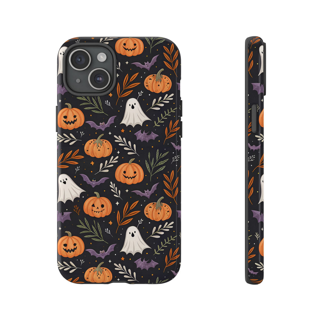 Halloween Phone Case, Tough Cases, Spooky Halloween Decor, Cute Ghost Pumpkin Case, Fall Phone Accessories, Unique Gift for Halloween Lovers