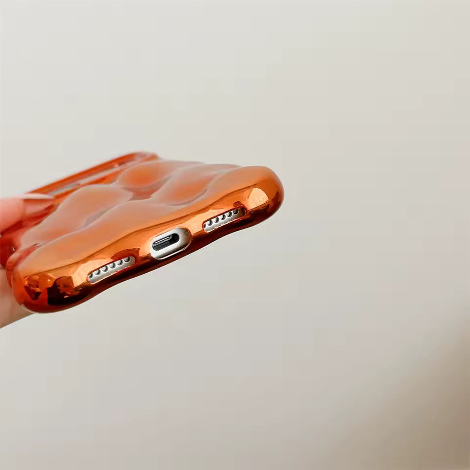 Bubble Phone Case Orange