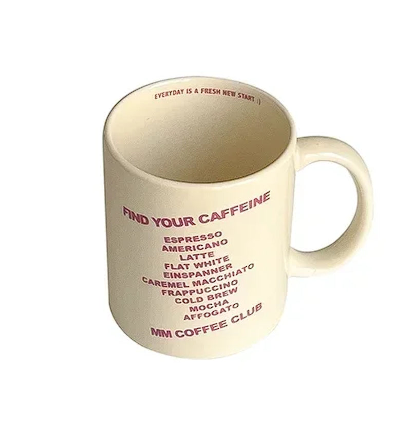 Pink Romantic English Ceramic Mug Cream Breakfast Cup Mugs Coffee Cups Ceramic Mug