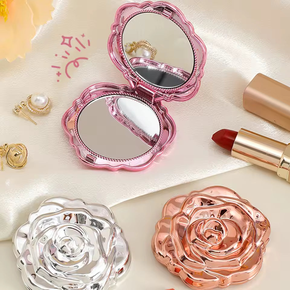 Cute Rose Pocket Mirror