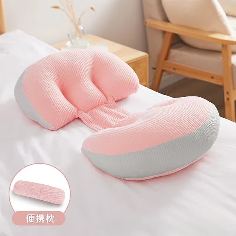 Pregnant Women Lumbar Pillow Four Seasons Universal Waist Support and Protection Side Sleep U-Shaped Cushion Pregnancy Pillow