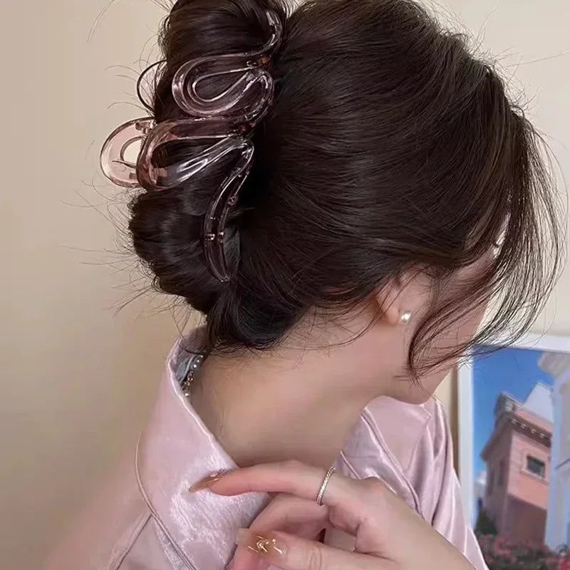 Fashion Large Hair Clip Women Fashion Hair Pins Matte Hairpin French Elegant Hair Claw Girls Korean Hair Clips Hair Accessories