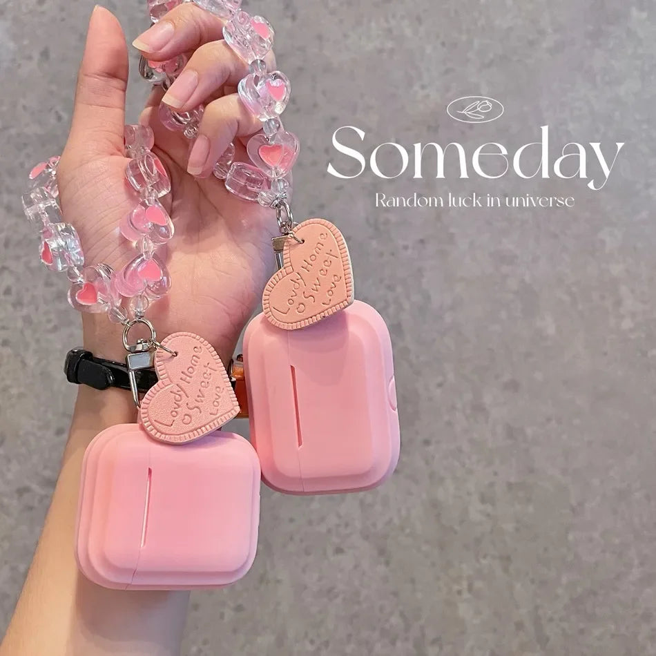 Airpods4 Fundas for Airpods Pro Case Airpods 2 Cute Korean Chain Pendant Keyring Headphone Case Air Pods Pro 3 Earphone Cover