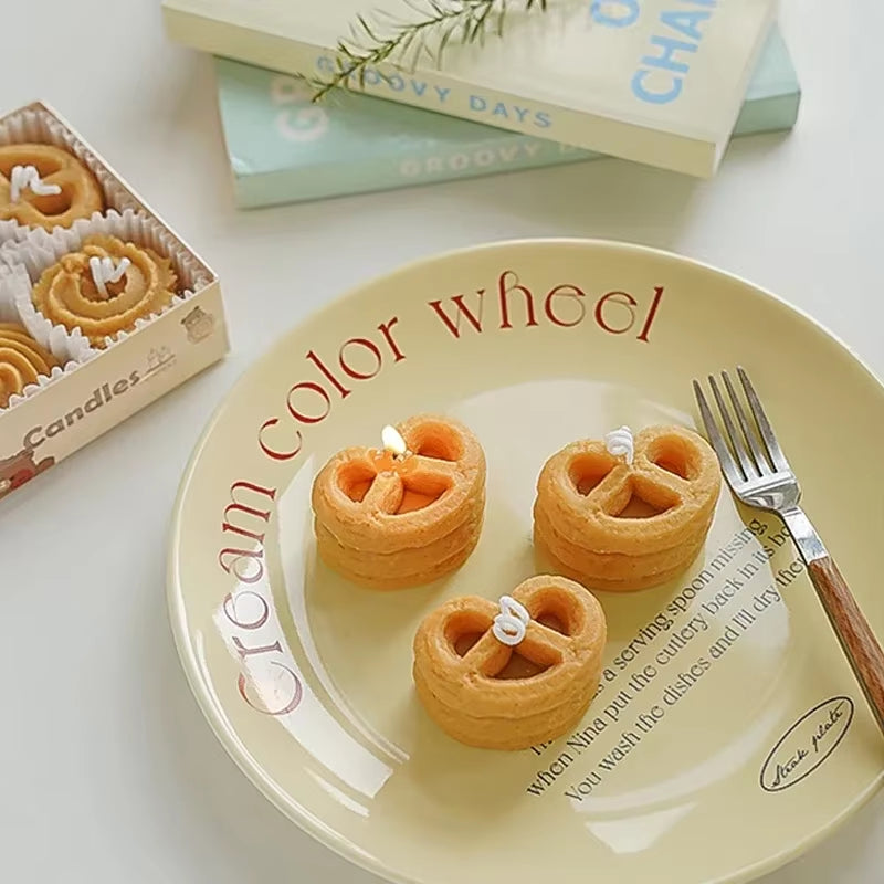 Four Cookies Aromatherapy Candles Wholesale Aromatherapy Gift Box with Gift Creative Candle Ins Style Gift Modeling Wax